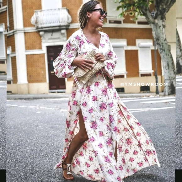 Mango | Dresses | 5 Last 2 Mango Floral Maxi Dress | Poshmark